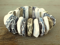 flickr genevieve williamson Carved Polymer Clay Bracelet